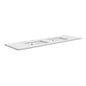SARAH Undermount BIANCO MARBLE 1500mm Basin Top Only Double Bowl NTH