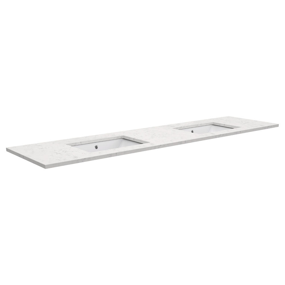 SARAH Undermount BIANCO MARBLE 1800mm Basin Top Only Double Bowl NTH