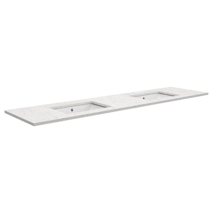 SARAH Undermount BIANCO MARBLE 1800mm Basin Top Only Double Bowl NTH