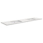 SARAH Undermount BIANCO MARBLE 1800mm Basin Top Only Double Bowl NTH