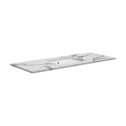 SARAH Undermount CALACATTA MARBLE 1200mm Basin Top Only NTH