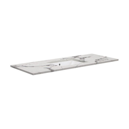 SARAH Undermount CALACATTA MARBLE 1200mm Basin Top Only NTH