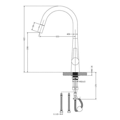 Luminare Sink 440 x 440mm - French Gold