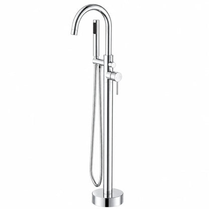 Freestanding Bath Mixer with Handheld Shower