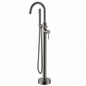 Round Freestanding Bath Mixer With Handheld Shower