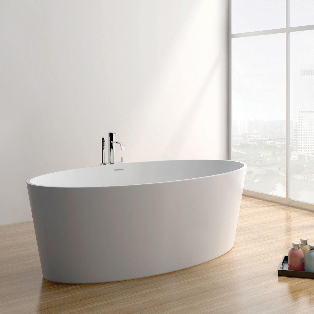 LEXY Stone Bath 1600 x 750 x 600mm with Overflow