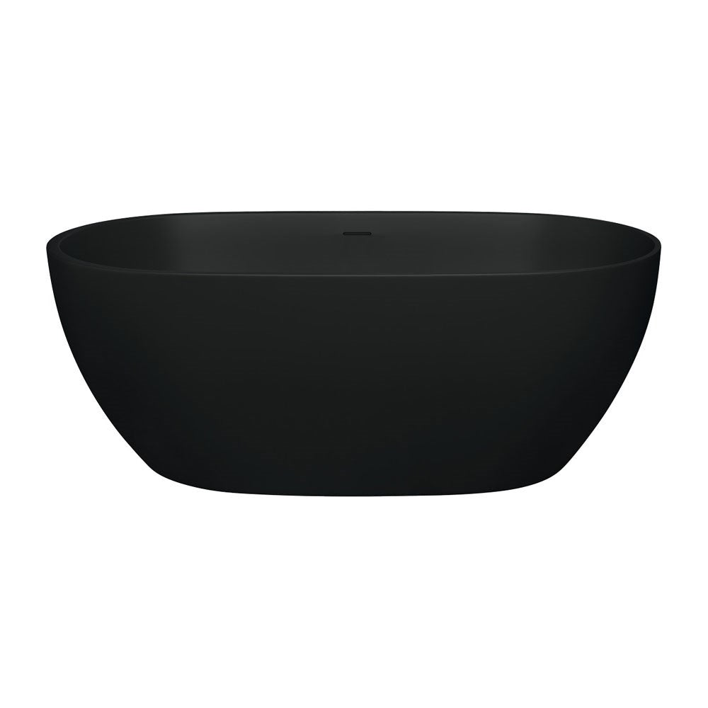LUCIANA  1500 Matte Black Bath 1500 x 750 x 550mm