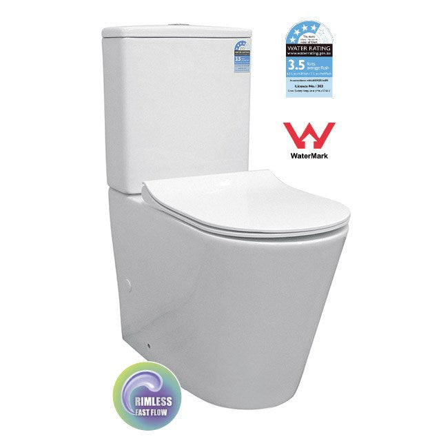 T2125A - Back to Wall RIMLESS Toilet Suite