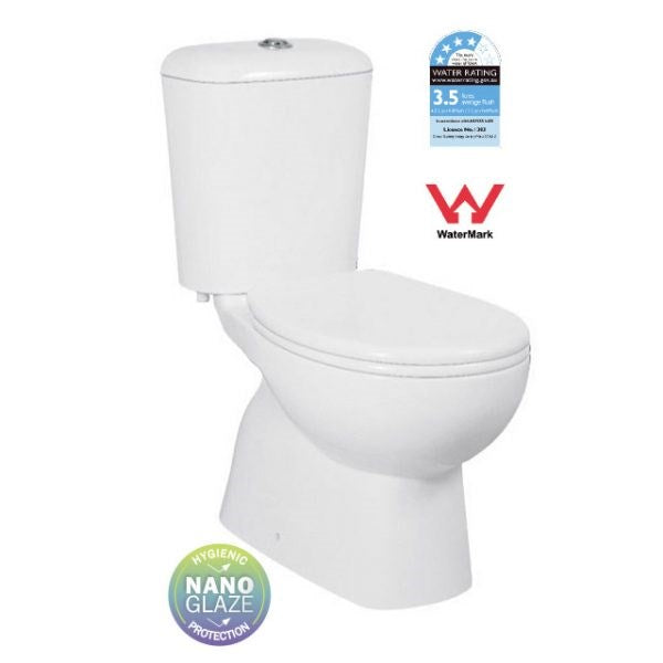 T6009S - York Close Couple Toilet Suite - Strap