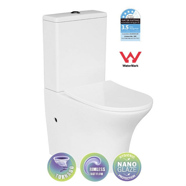 Lyon Tornado & Rimless Toilet