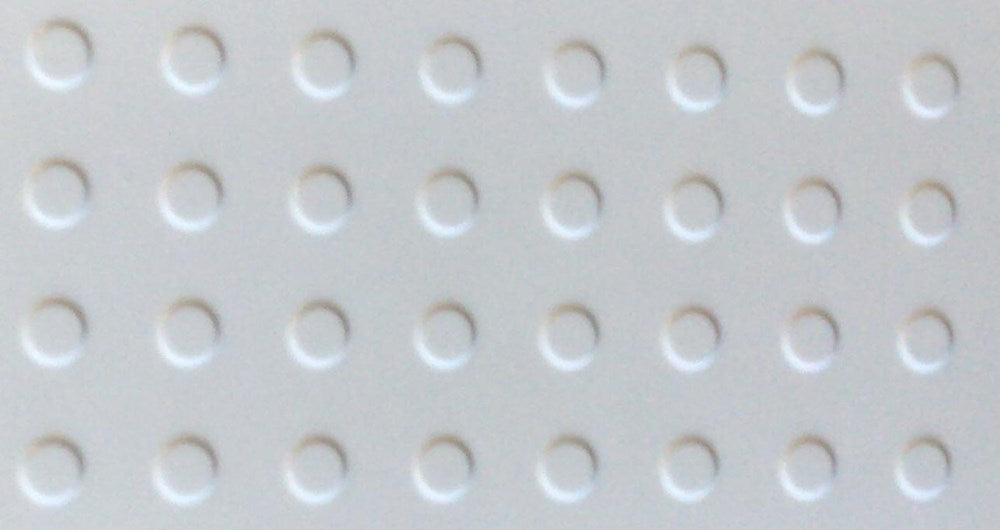 300 X 600 Ceramic Tiles - Matt White Round Pattern