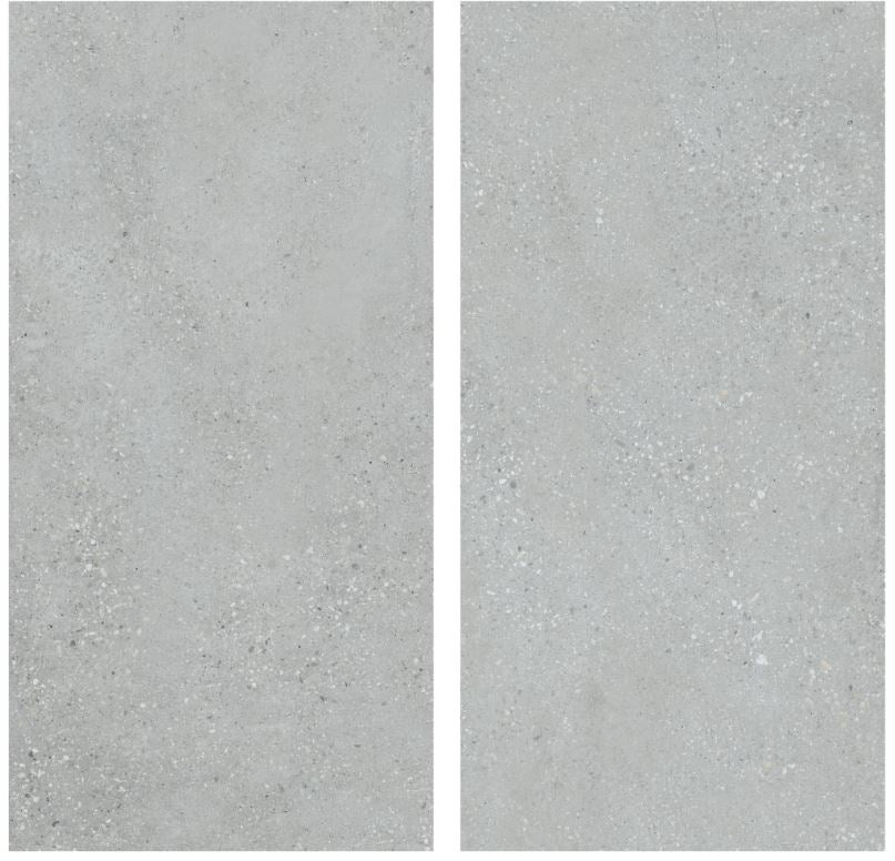 600 X 1200 Porcelain Tiles - Terrazzo Dark Brown - Matt