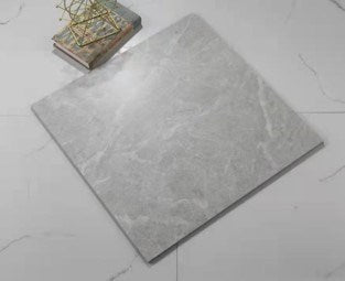 600x600 Porcelain Tiles - Matte Grey Marble