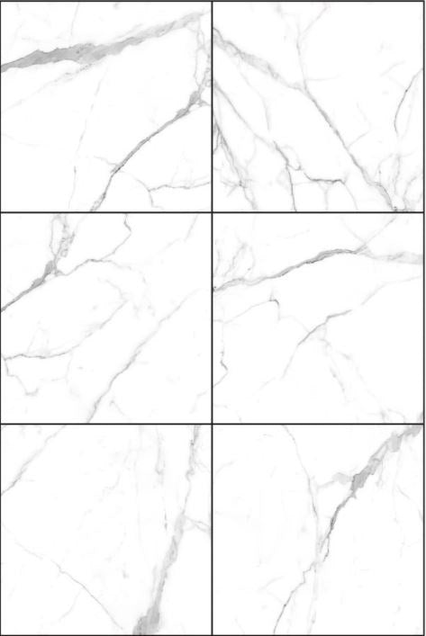 900 X 900 Porcelain Tiles - Gloss Calacatta