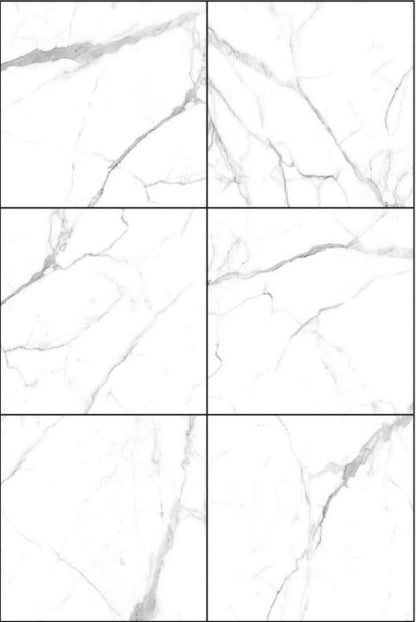 900 X 900 Porcelain Tiles - Gloss Calacatta