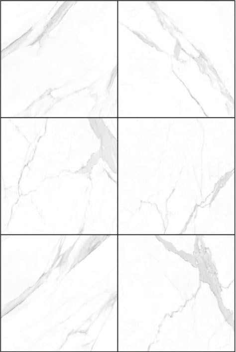 900 X 900 Porcelain Tiles - Gloss Calacatta