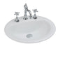 CRYSTAL Drop In Basin 530 x 445 x 195mm White 3TH