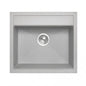 Carysil Waltz Concrete Grey Single Bowl Granite Kitchen Sink 560*510mm