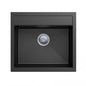 Carysil Waltz Black Single Bowl Granite Kitchen Sink 560*510mm