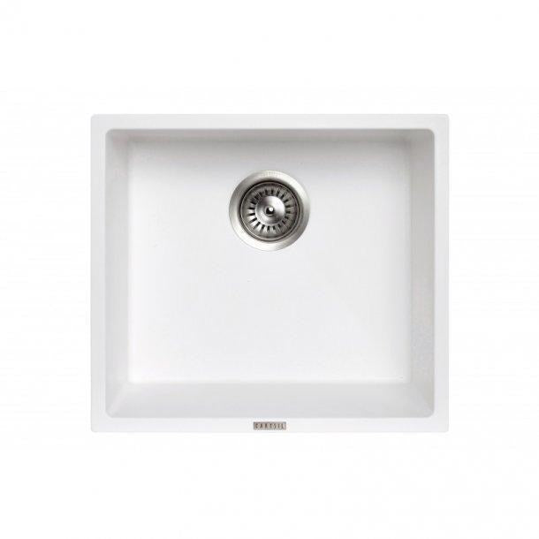 Carysi Magic Salsa White Single Bowl Granite Kitchen Sink 457*406mm