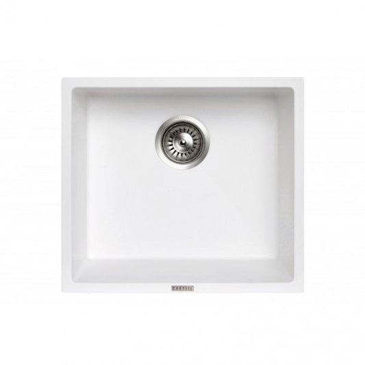 Carysi Magic Salsa White Single Bowl Granite Kitchen Sink 457*406mm