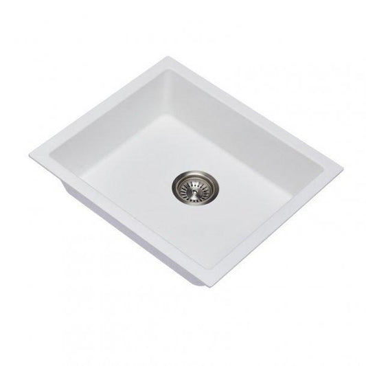 Carysil White Single Bowl Granite Kitchen Sink 533*457mm
