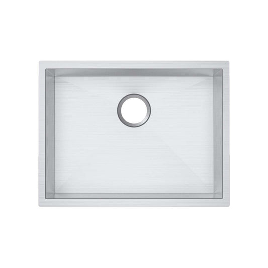 304 Stainless Steel Hand-made Single Bowl Kitchen Sink(Round Edges) 600*450*300mm