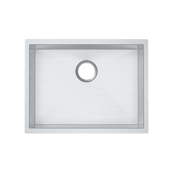 304 Stainless Steel Hand-made Single Bowl Kitchen Sink(Round Edges) 600*450*300mm
