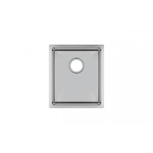 304 Stainless Steel Hand-made Single Bowl Kitchen Sink(Round Edges) 390*450*215mm