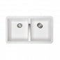 Carysil CG2B White Double Bowl Granite Kitchen Sink 824*481*241mm
