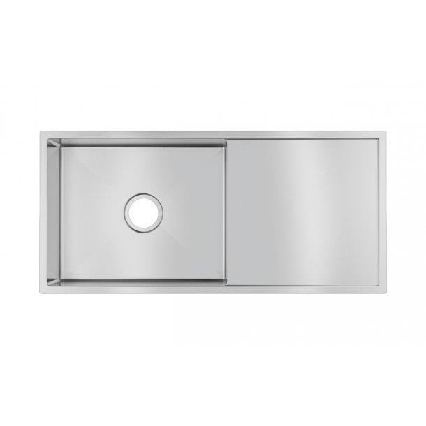 304 Stainless Steel Hand-made Single Bowl Kitchen Sink(Round Edges) 960*450*230mm