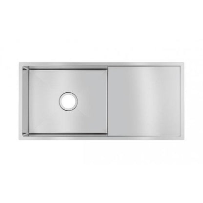 304 Stainless Steel Hand-made Single Bowl Kitchen Sink(Round Edges) 960*450*230mm