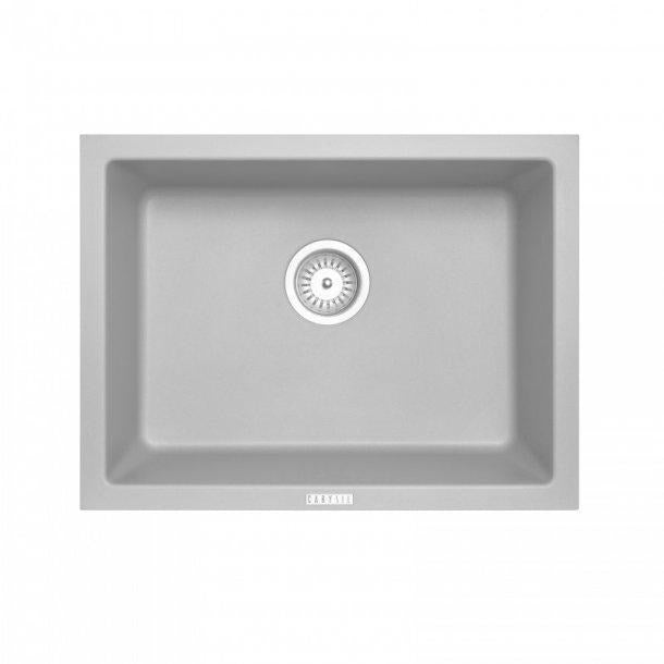 Carysil Concrete Grey Single Big Bowl Granite Kitchen Sink 610*457mm