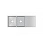 304 Stainless Steel Hand-made Double Bowl Kitchen Sink(Round Edges) 1160*460*230mm(with Drainer)