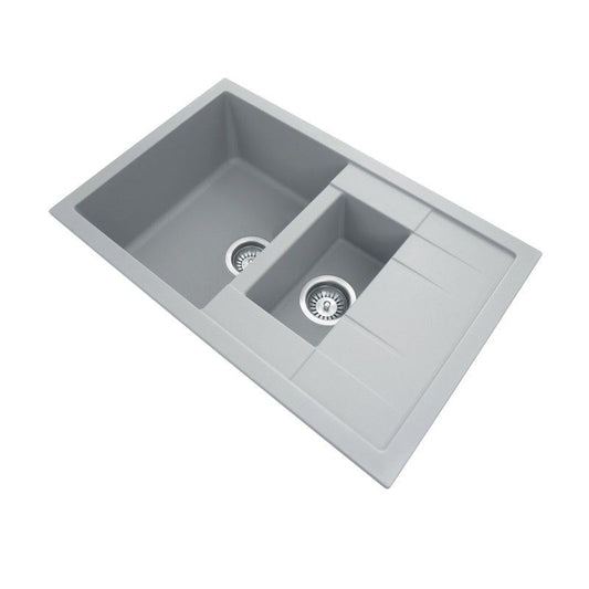 Carysil Mozzard Concrete Grey 1 and 1/4 Granite Kitchen Sink 780*500mm