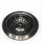 90/114mm Kitchen Sink Black Strainer Waste Assembly Stainless Steel 304