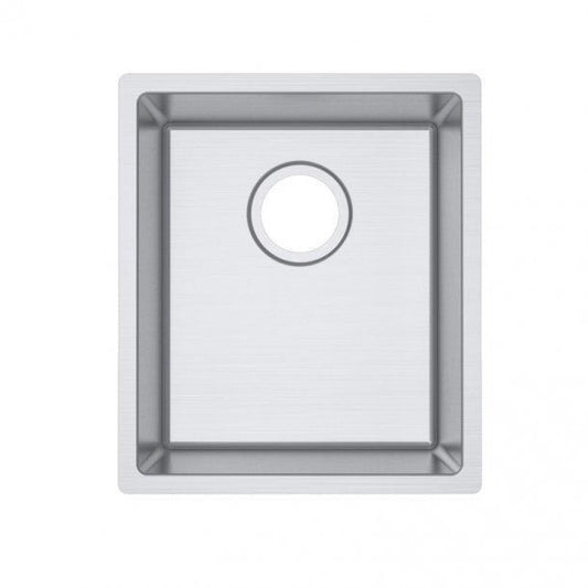 304 Stainless Steel Hand-made Single Bowl Kitchen Sink(Round Edges) 380*440*200mm