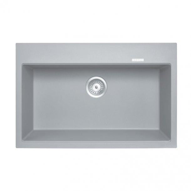 Carysil Waltz Concrete Grey Single Bowl Granite Kitchen Sink 780*510*220mm