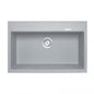 Carysil Waltz Concrete Grey Single Bowl Granite Kitchen Sink 780*510*220mm
