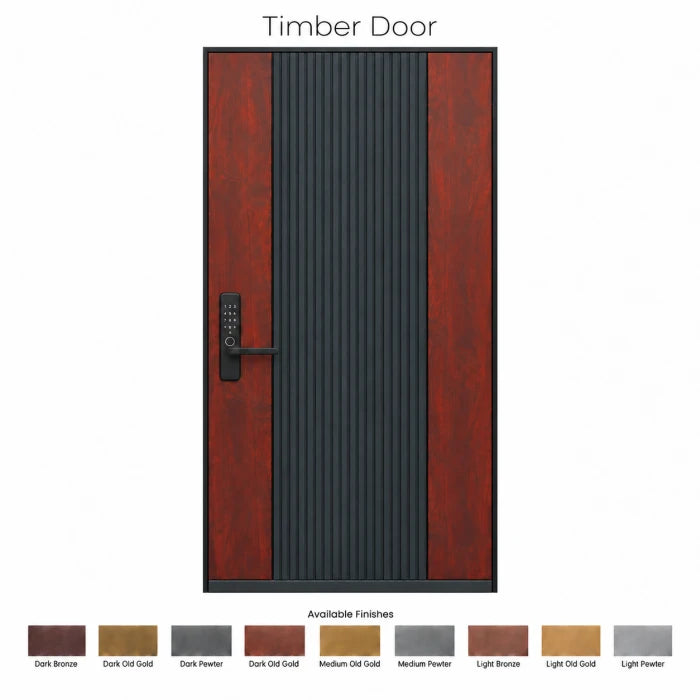 Timber Rose Black Designer Door