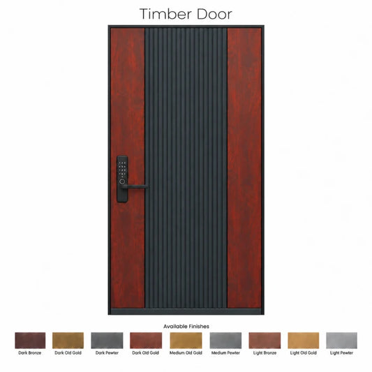 Timber Rose Black Designer Door