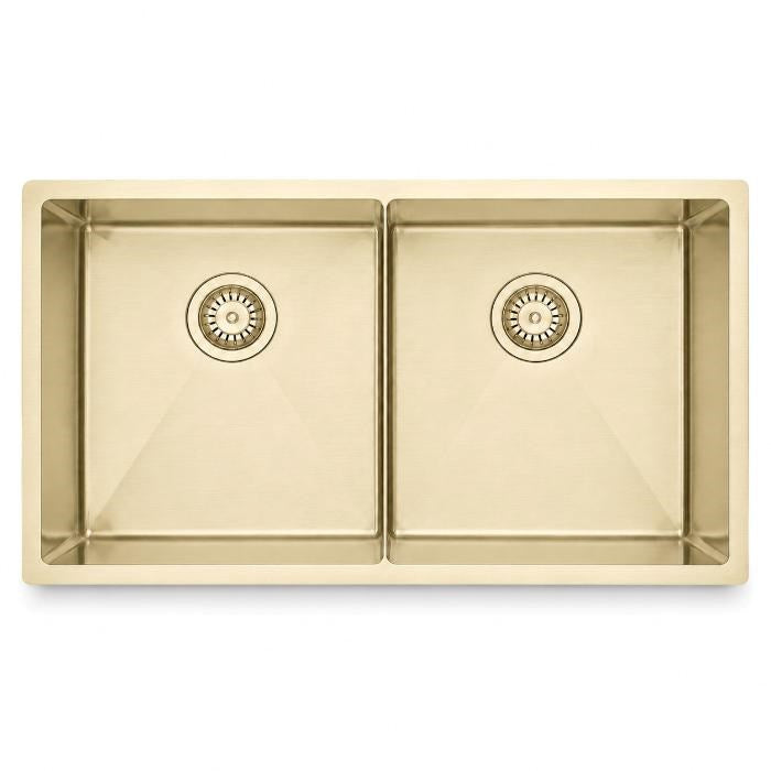 Kitchen/Laundary Stainless Steel Hand-made Double Bowl Kitchen Sink 900*450*250mm