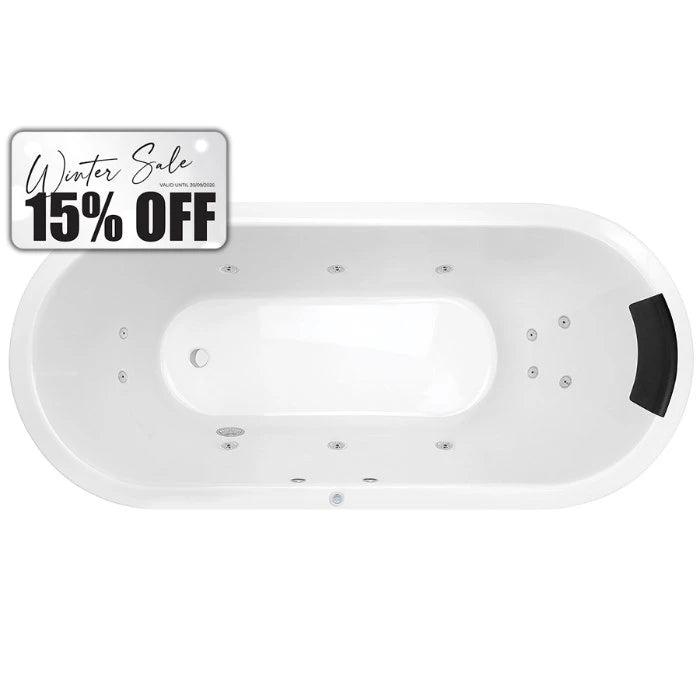 Uno 1530 1700 Contour 12 Jet Spa Bath