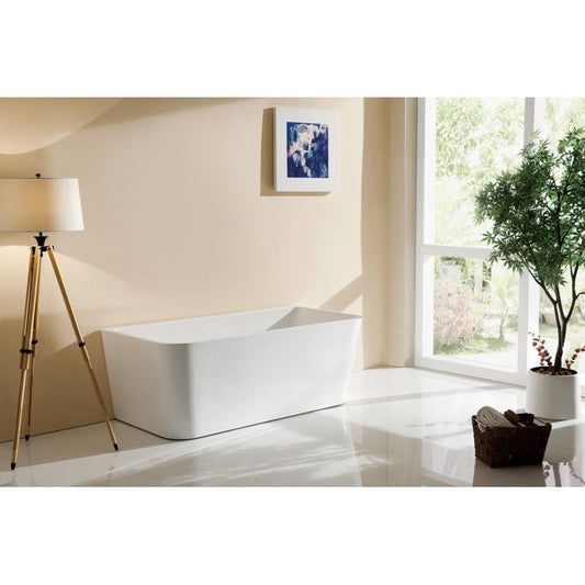 VU720 Back to Wall Free Standing Bath 1600*800*580mm