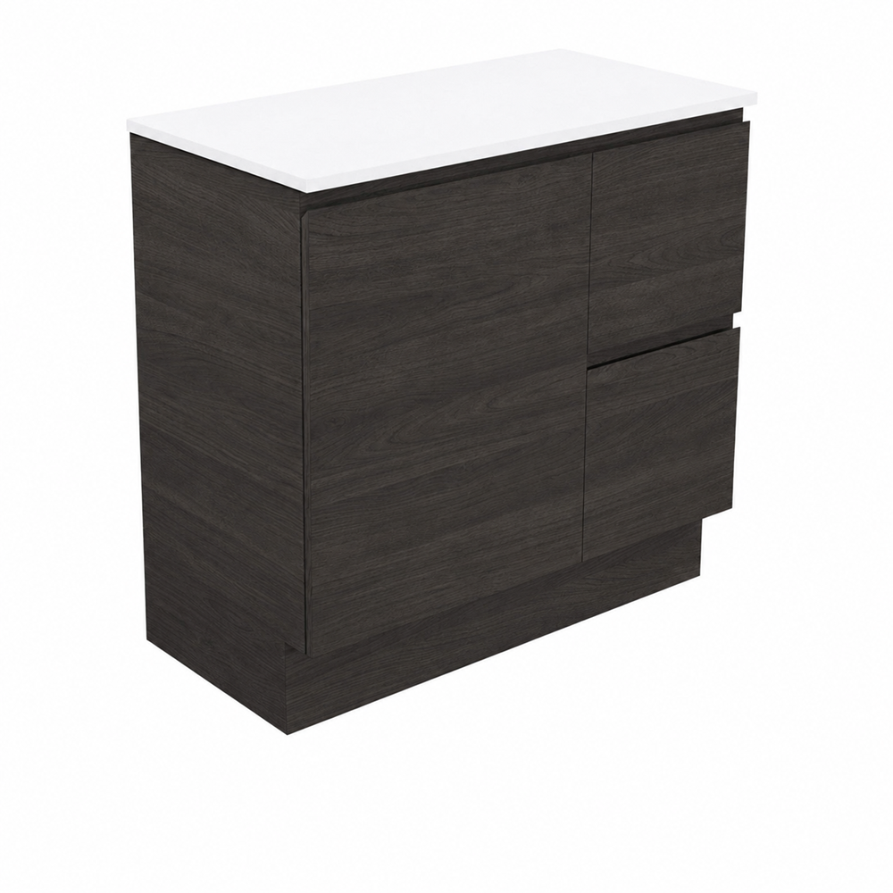 Carmen Door & Drawer 900 Floor Standing Vanity polytec estella oak woodmatt