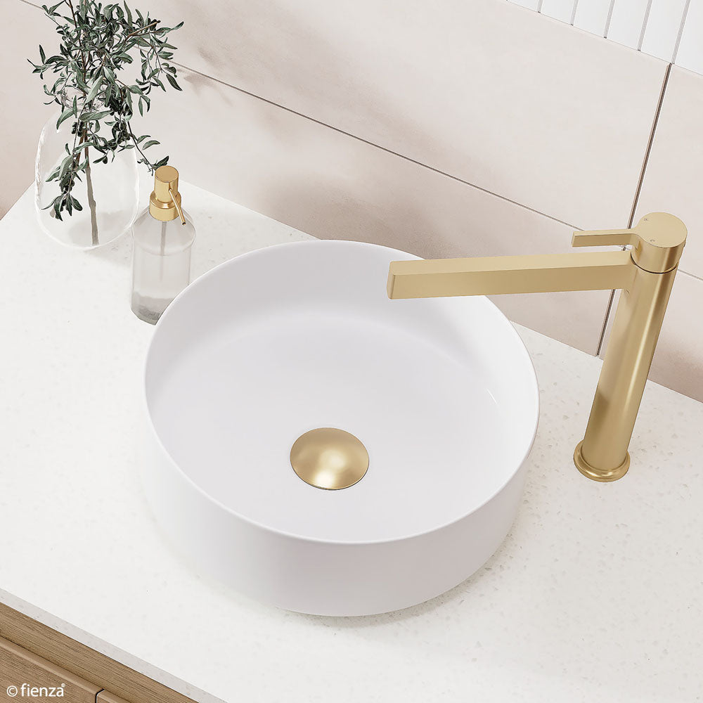 UNIVERSALWASTE 32/40mm Dome Pop Up Pull Out Urban Brass