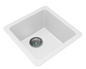 White Granite Quartz Stone KitchenLaundry Sink Single Bowl TopUnder Mount 422*422*203mm