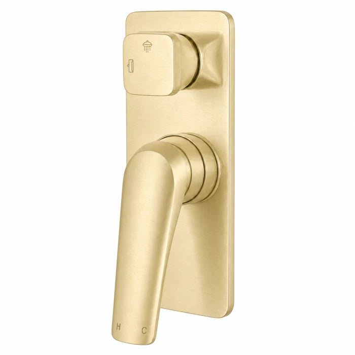 Regio Selene Bathroom Wall Mixer with Diverter