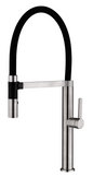 ROMEO Brushed Nickel Sink Mixer with Black Hose