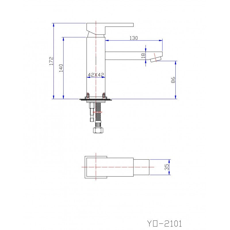 Short Basin Mixer